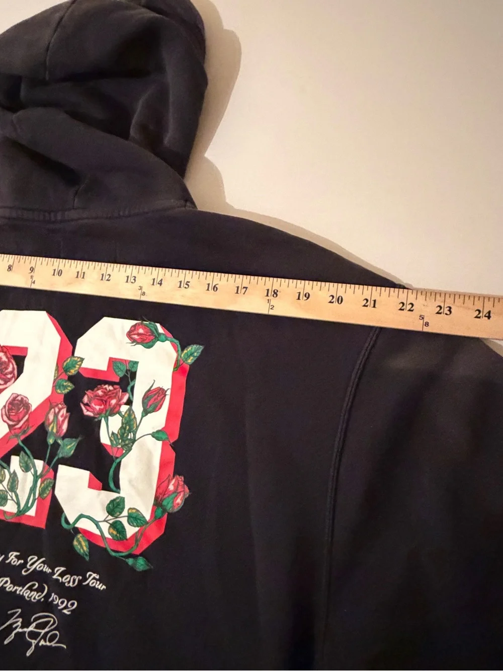 Michael Jordan Sorry For Your Loss Tour Portland 1992 Hoodie Embroided Mens L